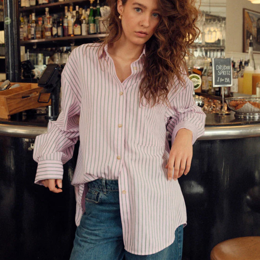 Marlon Stripe Shirt Daffy Pink - By Noella