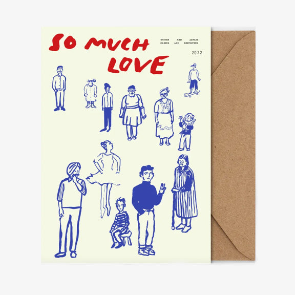Kort Dobbel So much Love A5 - By Paper Collective