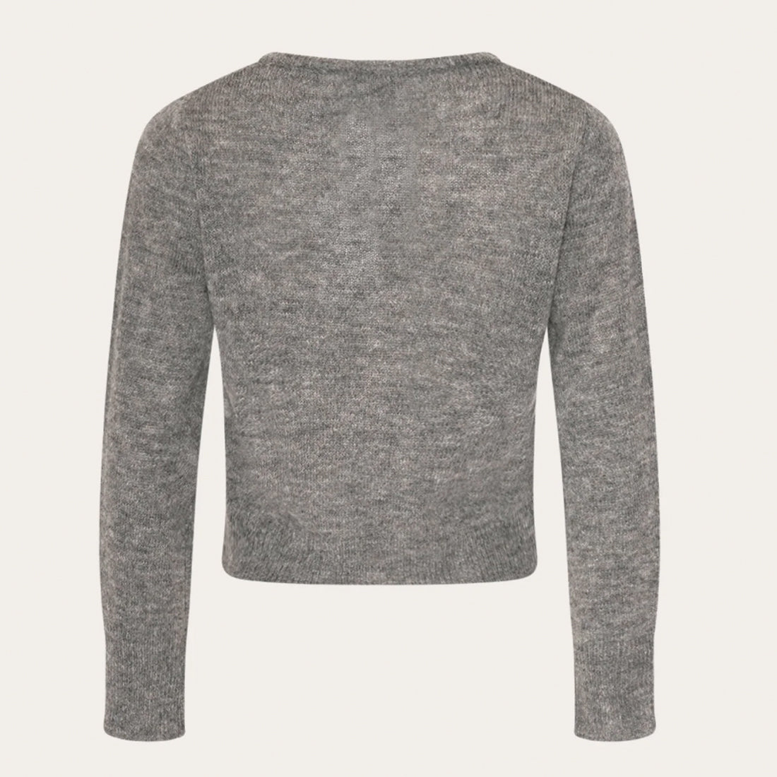 Lya Knit Cardigan Grey Melange - By Noella
