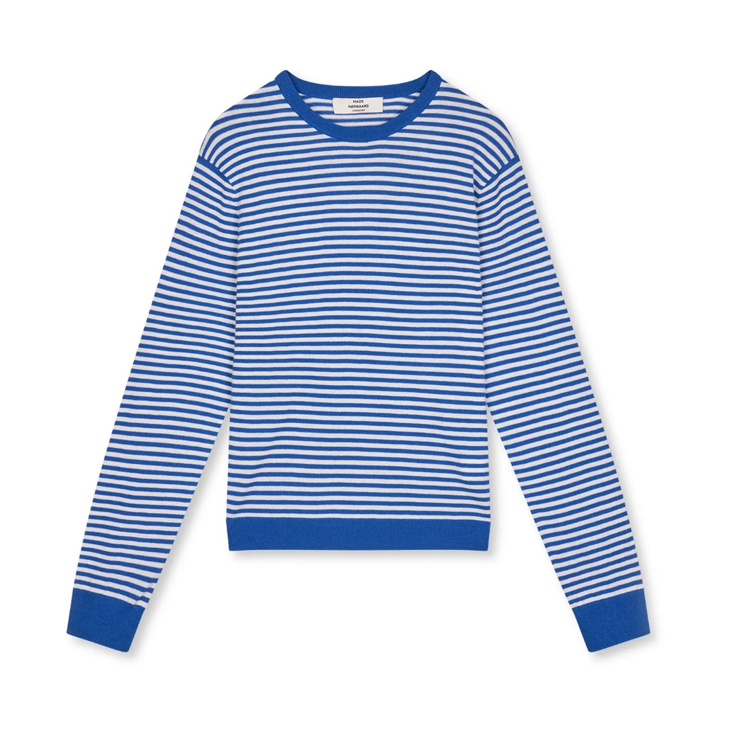 Genser Fine Merino Stripe Blue/Lapis - By Mads Nørgaard