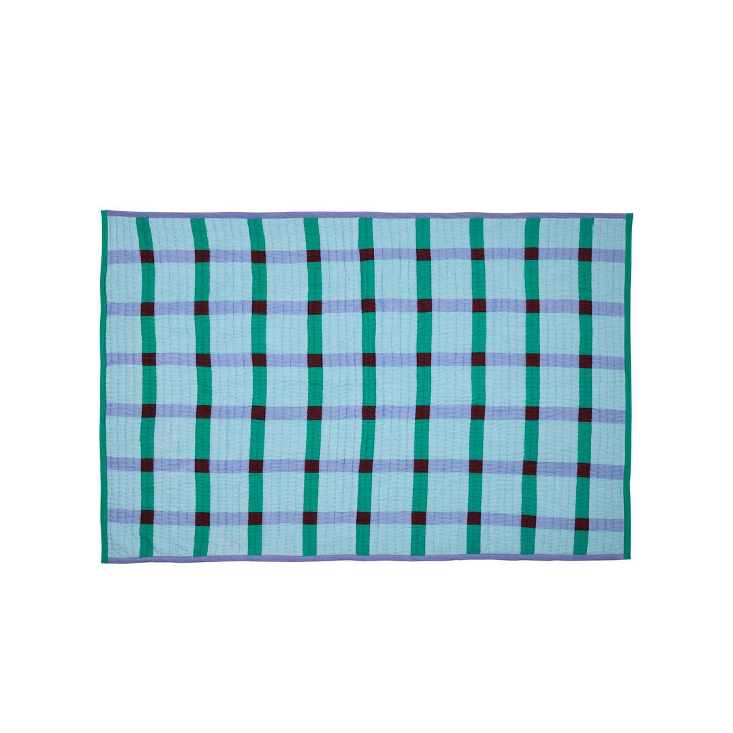 Tento quilted pledd i grønn - av Hübsch