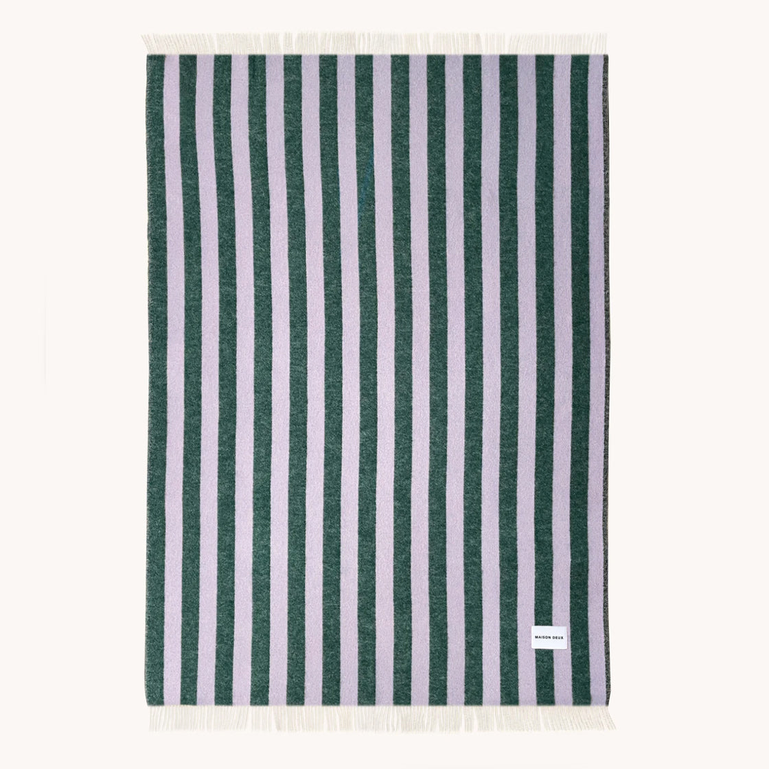 Ullpledd Candy Wrap Lilla/Grøn - By Maison Deux