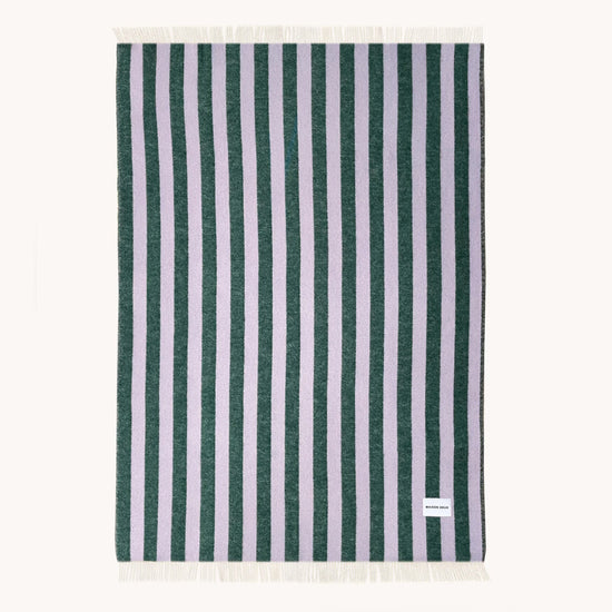 Ullpledd Candy Wrap Lilla/Grøn - By Maison Deux