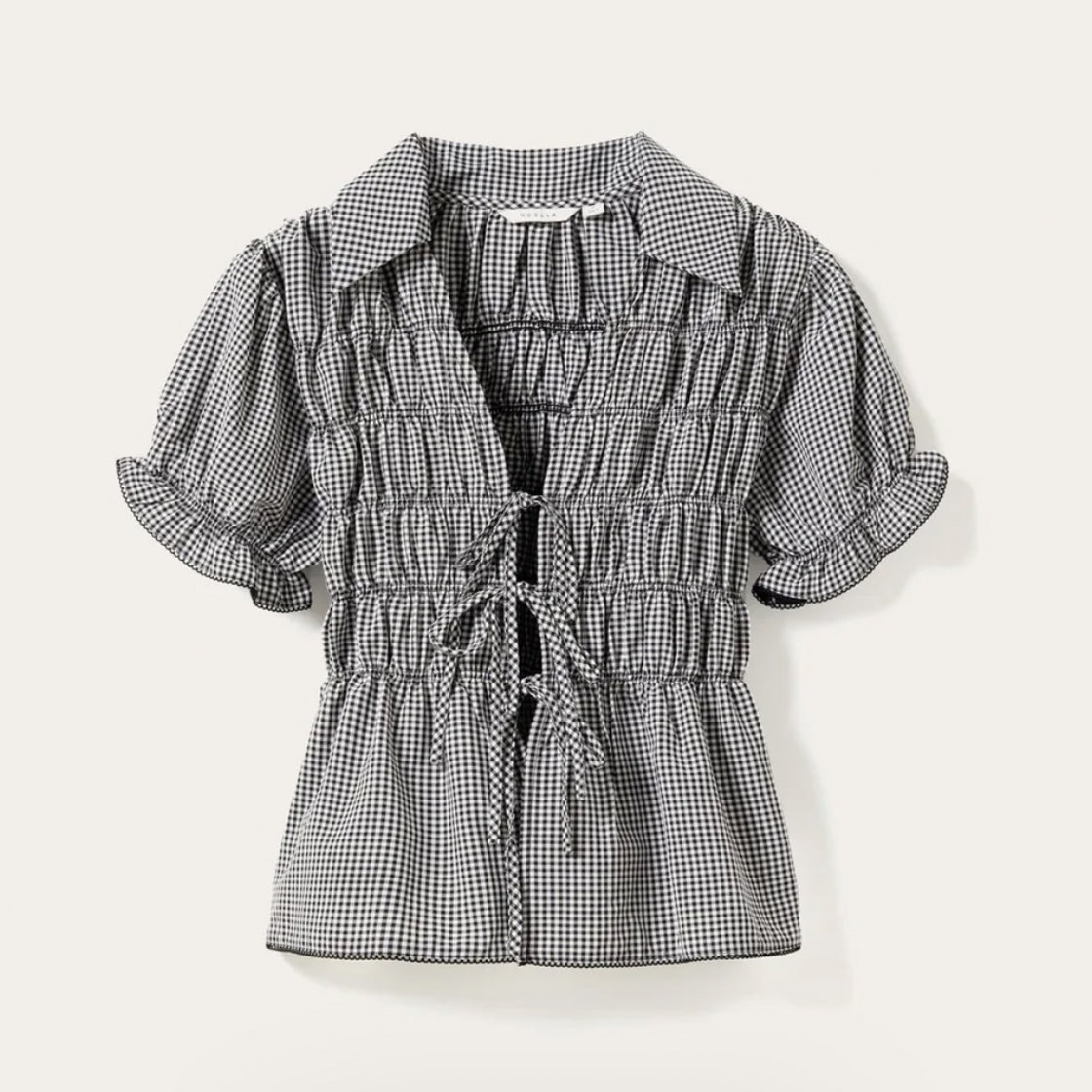 Bluse Marty Darlyn Black Check- By Noella