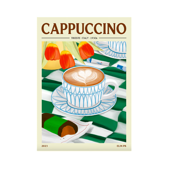 Load image into Gallery viewer, Cappuccino Print - By Elin PK
