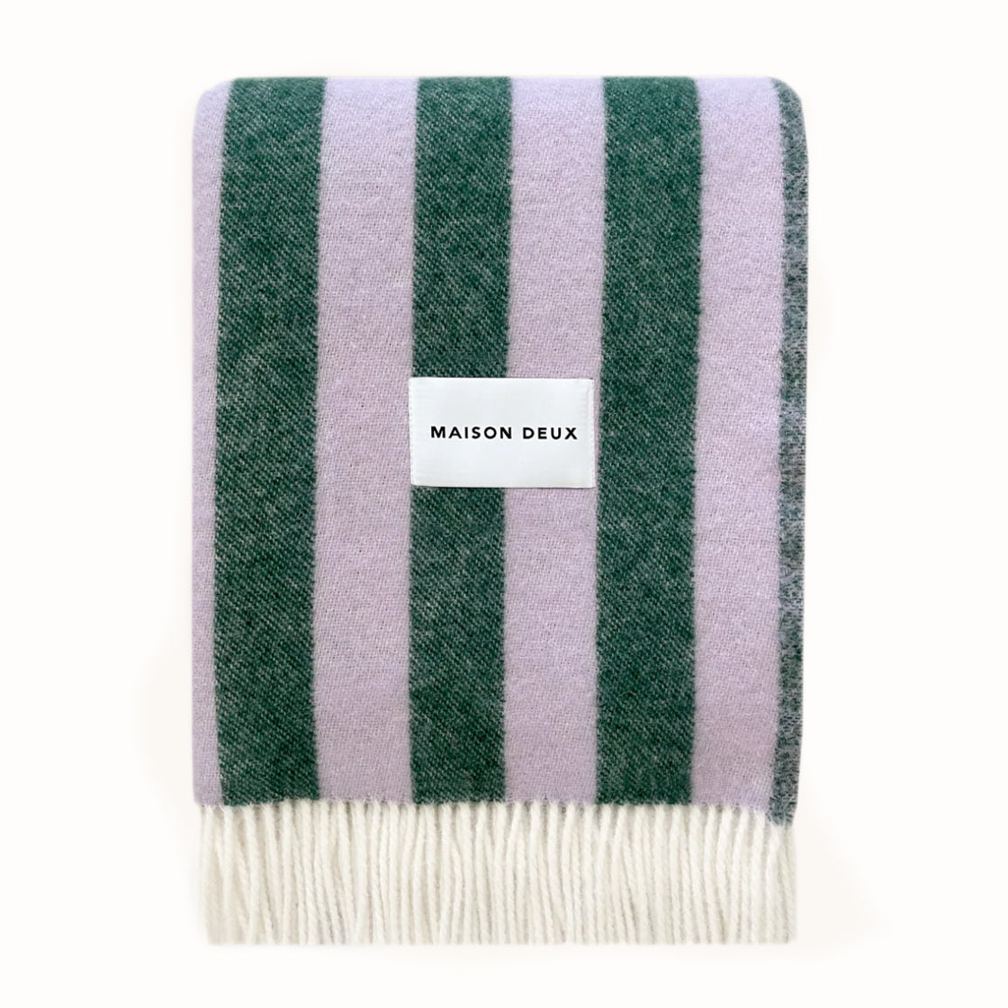 Ullpledd Candy Wrap Lilla/Grøn - By Maison Deux