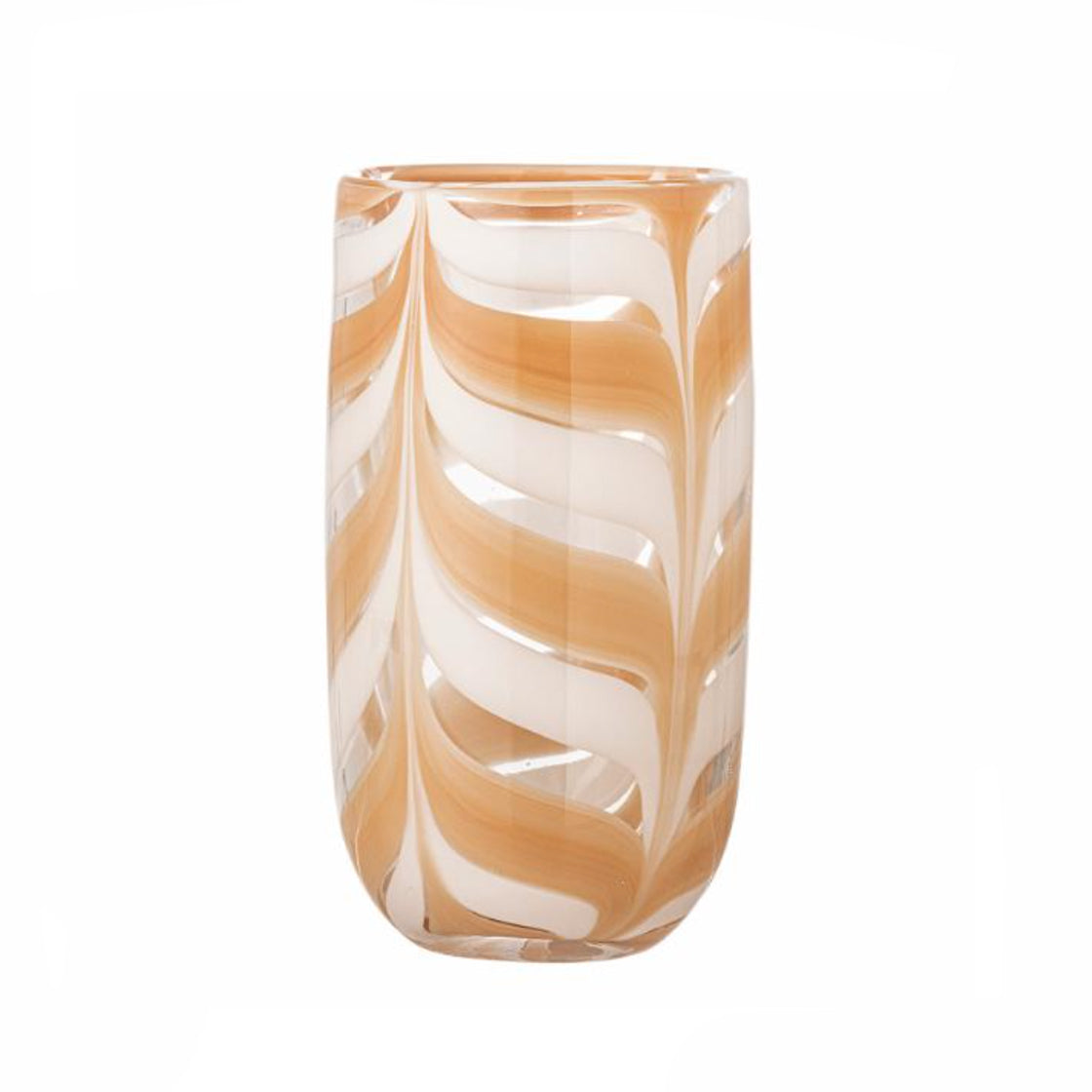 Vase Taven Orange Glass - By Bloomingville