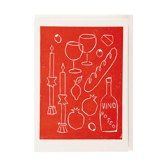 Postkort Vino Rosso - By The Archivist Gallery