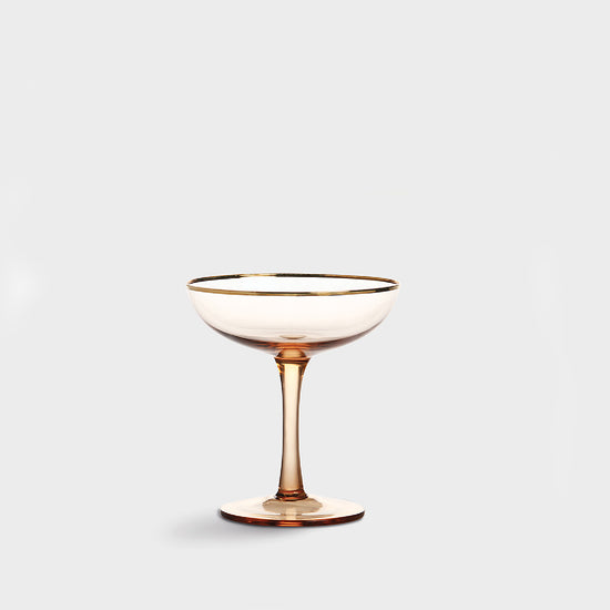 Load image into Gallery viewer, Coupe Champagne Pink Glass - By &amp;amp;Klevering
