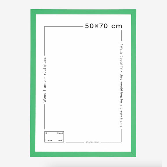 Green Bright Frames 50x70 - By Finders Keepers