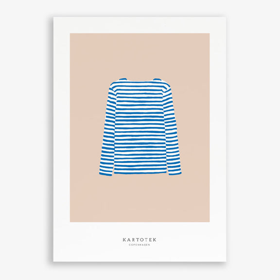 Load image into Gallery viewer, Greeting Card Sweater Blue / A5- By Kartoteket
