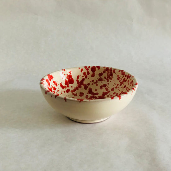 Liten skål, keramikk, rød 13 cm - By Olio Olio