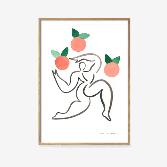 Junglør med Appelsiner Print - By Finders Keepers