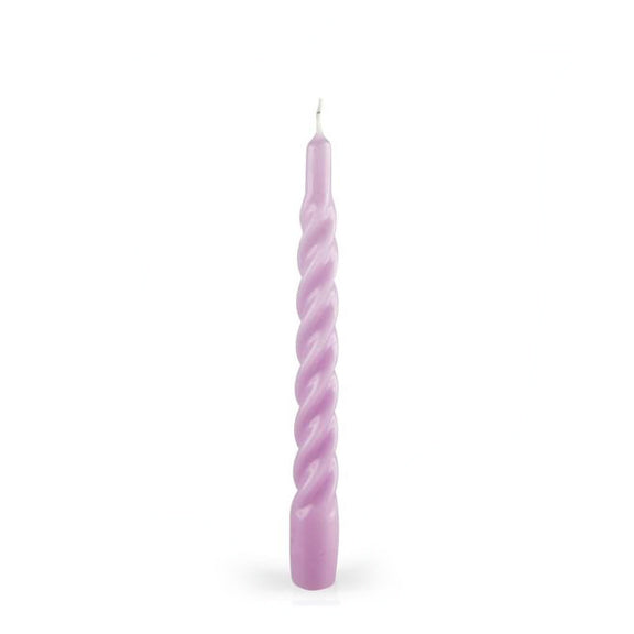 Twisted Candles Lilac 21 cm - By Kunstindustrien