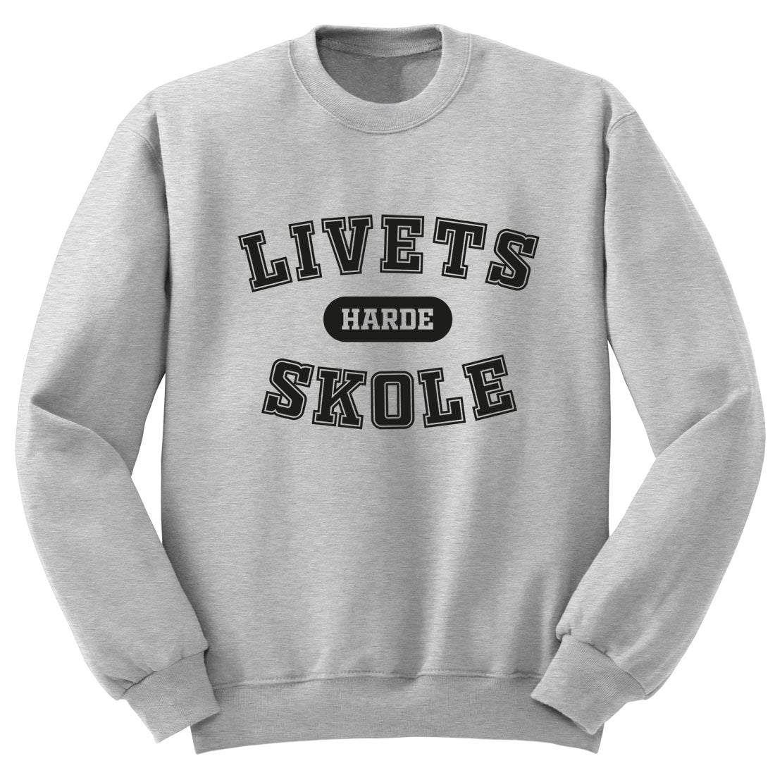 Livets Harde Skole - grå genser - By Higren