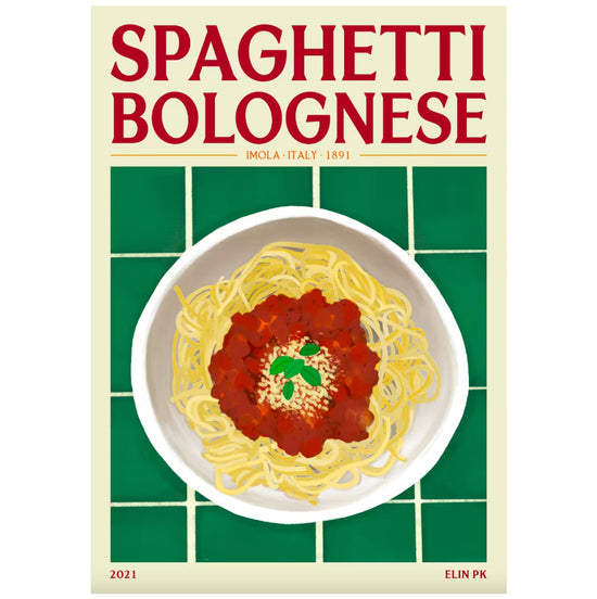 Spaghetti Bolognese Print 50x70 - By Elin PK