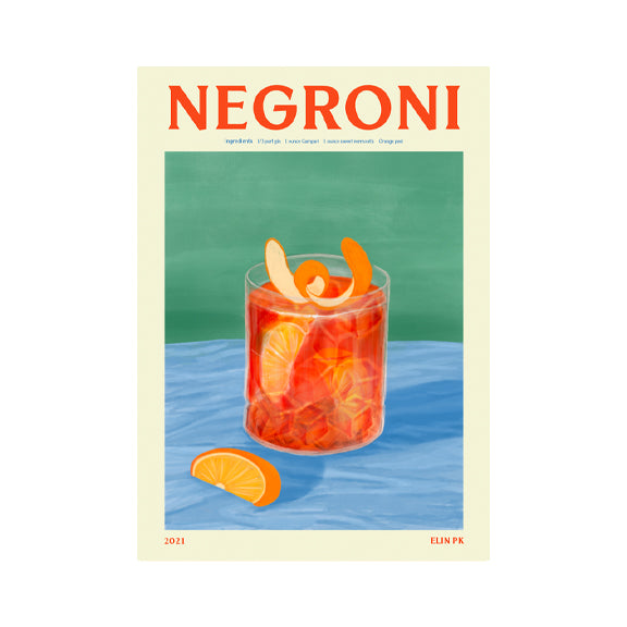 Negroni Print 30x40 cm / 50x70 cm - By Elin PK