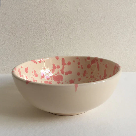 Medium skål, keramikk, rosa 16 cm - By Olio Olio