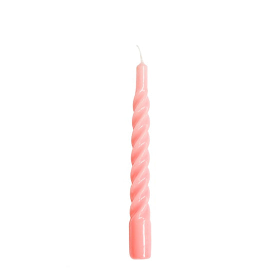 Load image into Gallery viewer, Twisted Candle Light Pink 21 cm - By Kunstindustrien
