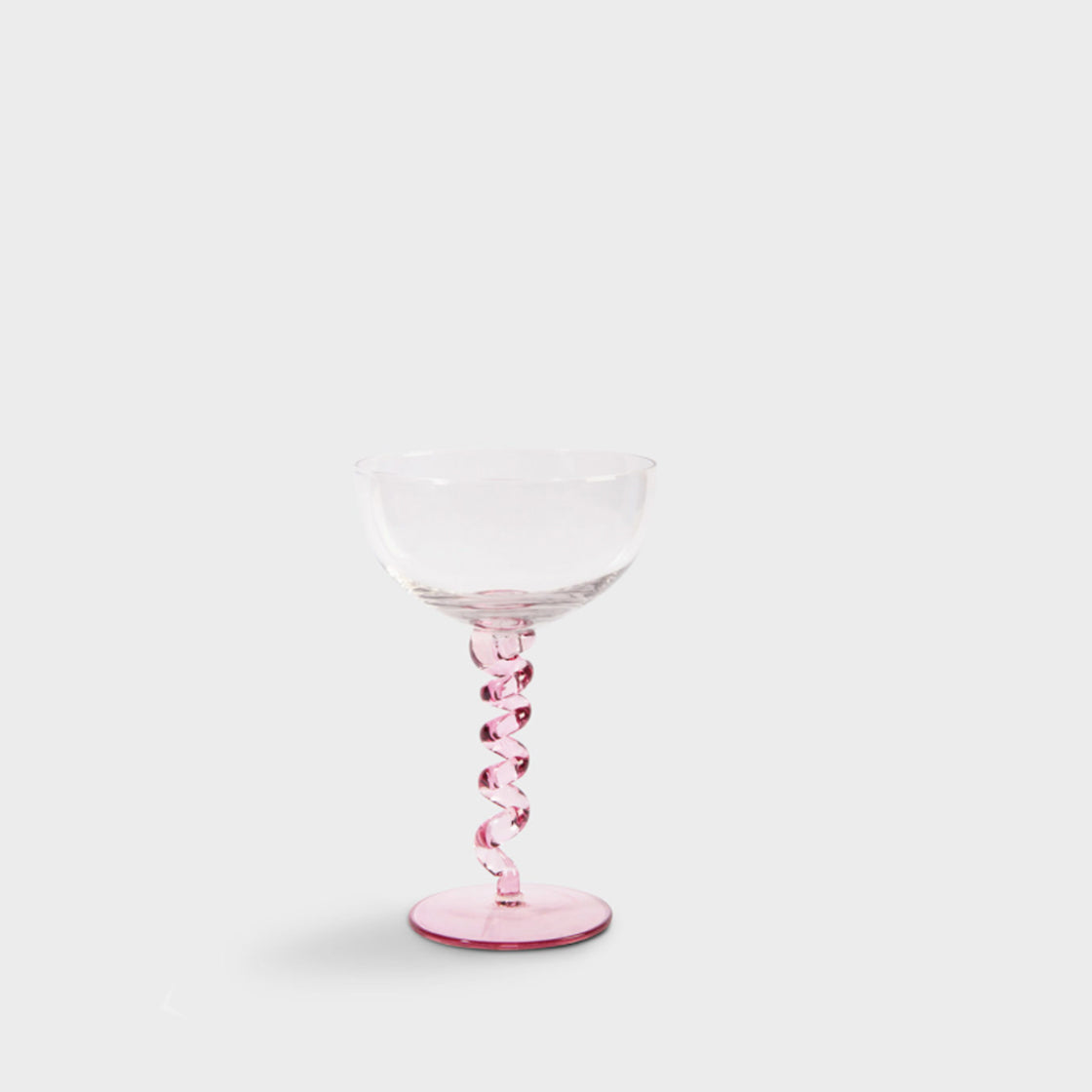 Coupe Spiral Pink Glass - By &Klevering