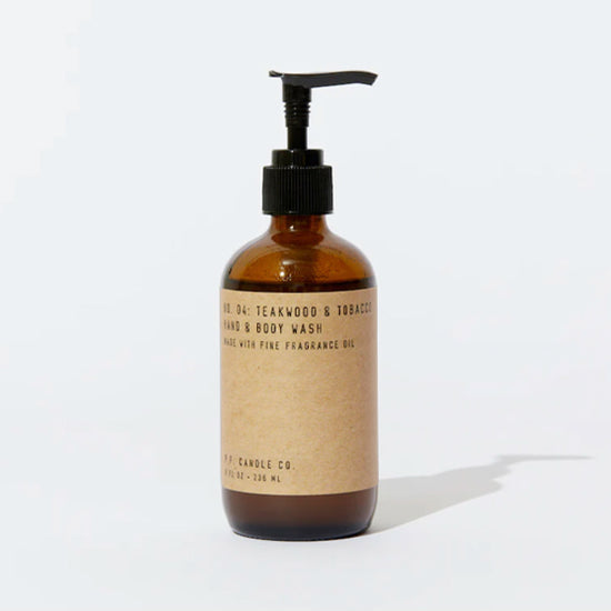 Teakwood and Tobacco Hand and Body Wash - By P.F. Candle Co.